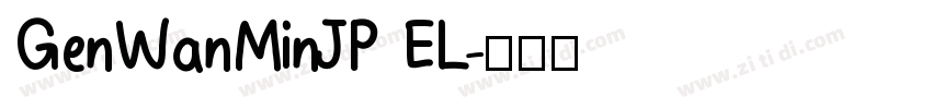 GenWanMinJP EL字体转换
